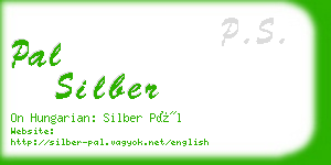 pal silber business card